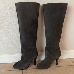 Colin Stuart Gray Suede Leather Knee High Boots Size‎ 6